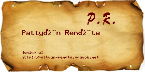 Pattyán Renáta névjegykártya