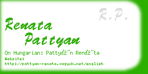 renata pattyan business card